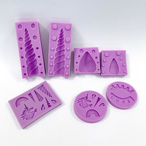 Usine Stock Fondant Moule 3D <span class=keywords><strong>Licorne</strong></span> Forme <span class=keywords><strong>Licorne</strong></span> Sourcil Cils Gâteau Au Chocolat Fondant Silicone Moule <span class=keywords><strong>De</strong></span> Cuisson - Product Image 3