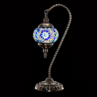 Lampe de Table en mosaïque de verre turc marocain fait à la main de haute qualité pour décoration intérieure