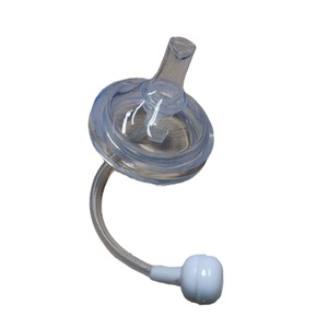 Baby Bottle With Handles Silicone 0-12 Months Child Feeding Accessory Straight Body Design - Product Image 5