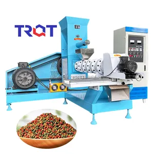 Ponds Use Floating Fish Cat Dog Feed Processing Pet Puffing Snack Food Extruder Pellet Making Machine