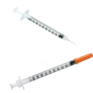 Jeringa de <span class=keywords><strong>Insulina</strong></span> Estéril de Calibre 32 con Aguja Ultrafina Fija U-40/U-100 0.3ml 0.5ml 1ml Apta <span class=keywords><strong>para</strong></span> Animales - Product Image 3