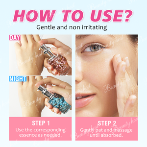 Juego <span class=keywords><strong>de</strong></span> suero facial para el cuidado <span class=keywords><strong>de</strong></span> la piel, <span class=keywords><strong>24</strong></span> <span class=keywords><strong>horas</strong></span>, día y noche, nutre y rejuvenece la piel, suero facial antienvejecimiento - Product Image 3