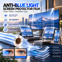 Filter Layar Privasi 2 Arah untuk Monitor Meja Anti-Spy Anti-Silau Pelindung Layar PET 21,5 Inci 23,8 Inci 27 Inci