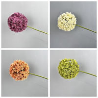Grosir ukuran besar 70cm bunga Allium pernikahan bunga Dandelion buatan dan bola bawang untuk dekorasi rumah untuk Hari Valentine
