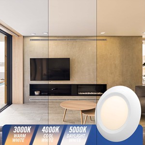 Luz de techo de montaje en superficie Temperatura ajustable, iluminación de montaje en superficie de perfil bajo regulable 5CCT seleccionable, ETL/Energy Star - Product Image 5