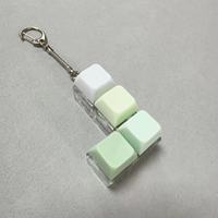 Porte-clés anti-stress portable à bouton de décompression, clavier mécanique à presser, jouet anti-ennui pour les doigts