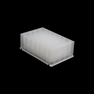 จานไมโครเพลท Yongyue Medical Deep Well ขนาด 2.2 มล. 96 หลุมสี่เหลี่ยม ฐานทรงกรวย ฆ่าเชื้อได้ สำหรับห้องปฏิบัติการ - Product Image 1