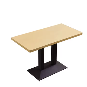 Mesa de Comedor Rectangular de Tablero de Partículas de Melamina con Patas de Metal para Proyectos de Restaurantes, Gran Oferta de Gcon - Product Image 4