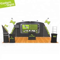 Stand d'exposition en promotion 3x6m (10x20 pieds) en aluminium durable avec tissu tendu pour salons professionnels et événements