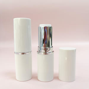 Faible Quantité Minimale De Commande Blanc Couleur Cylindre Blanc Perle Rouge À Lèvres Tube de Rouge À Lèvres Contenant Emballage - Product Image 1