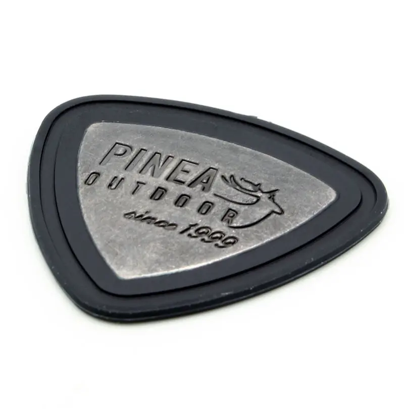 Custom 3D Metal Embossed Tpu Badges PVC Badge Maker Waterproof Recycled PVC Rubber Safety Badge