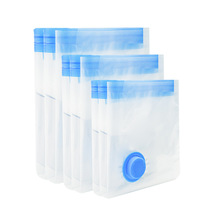 Sacs à compression sous vide PA + PE Matériau Transparent Pliable Multifonction Stockage de vêtements pour chambre à coucher