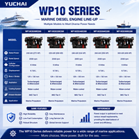 Moteur diesel SCDC YUCHAI série YC6MJ YC6MJ450L-C20 4 temps 450 CV 2000 tr/min : Solution de puissance pour applications marines mondiales