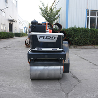 FURD FYL-S600 Mini Compacteur Vibratoire Autoporté 550 kg pour Remplissage de Tranchées et Réparation d'Asphalte