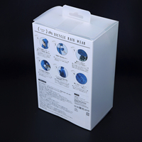 Impression personnalisée de boîtes d'emballage PET très transparentes Boîtes d'emballage en PVC transparentes en plastique pliantes