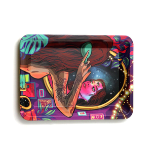 Factory Wholesale Cheap Price <b>Tin</b> Serving <b>Tray</b> Custom Logo Size <b>Tin</b> Rolling <b>Tray</b> for Smoking Tobacco <b>Trays</b> - Product Image 5