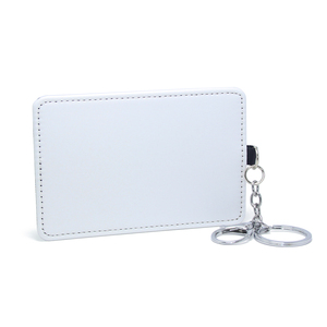 Porte-clés en cuir PU thermique, impression par transfert thermique, porte-carte de crédit, carte d'identité, carte de crédit, porte-clés blanc, Sublimation, porte-carte vierge - Product Image 6