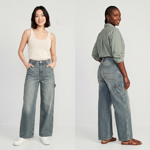 Palazzo Style High Waist Wide Leg Jeans for Women Summer Comfort Casual Washed Colored ODM <strong>Vintage</strong> <strong>Cargo</strong> <strong>Pants</strong> - Product Image 3