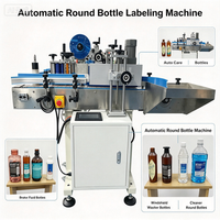 Machine d'étiquetage automatique de bouteilles en verre à haute efficacité, à commande pneumatique, marque GANETAL, Guangdong, facile à utiliser, métal, 1 an de garantie