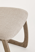 Ensemble de chaises de salle à manger en bois ciré blanc minimaliste de couleur claire, style nordique, adapté aux maisons, hôtels et restaurants