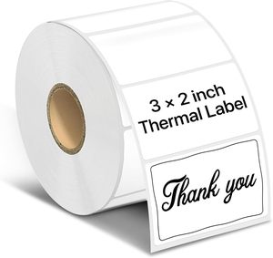 Etiquetas Adhesivas de Papel Térmico Rectangulares Blancas de <span class=keywords><strong>3x2</strong></span> Pulgadas para Uso en Supermercados, Compatibles con Impresoras de Etiquetas Térmicas - Product Image 1