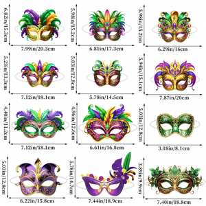 Máscaras de Papel Brasileñas para Carnaval, Festival, Baile y Espectáculos - Product Image 4