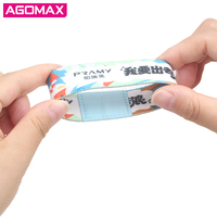 Prix usine Polyester extensible RFID Festival tissé tissu Bracelet NFC chrétien jésus Bracelet
