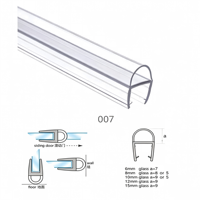 Nouvelles bandes d'étanchéité pour porte coulissante, insonorisées, en PVC/PC, durables, élastiques, longueur personnalisable, coupe, certifiées SGS