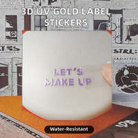 Adhésif de transfert UV imperméable à l'eau autocollants en vinyle or rose logos clairs pour cosmétiques de beauté bouteilles de parfum bougies cadres photo