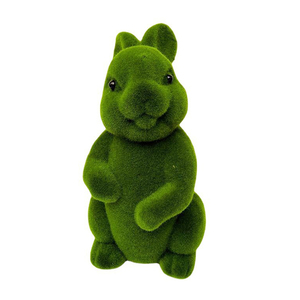 プラスチック製動物ハロウィン素敵なグリーンモスウサギ屋内/屋外テーブルデコレーション用 - Product Image 1