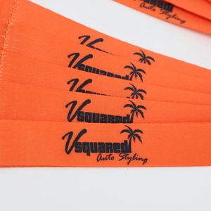 Lanière de voiture personnalisée style JDM orange néon avec logo imprimé sur mesure pour la personnalisation automobile et les ateliers de modification - Product Image 4