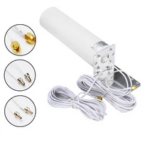 Antenne 4G LTE 5G MIMO verticale extérieure étanche avec connecteur mâle CRC9 TS9, câble d'extension double 5M pour routeur modem