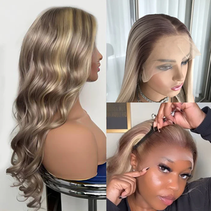 วิกผมสีบลอนด์ balayage สำหรับผู้หญิงผิว<span class=keywords><strong>ดำ</strong></span>และขาว - Product Image 2