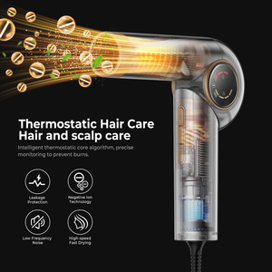 Secador de Pelo Profesional de Mano con <span class=keywords><strong>Iones</strong></span> <span class=keywords><strong>Negativos</strong></span>, Motor sin Escobillas Bldc Avanzado de 110000 RPM con Función Iónica - Product Image 6