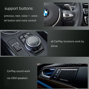 Decodificador de Carplay inalámbrico para coche, dispositivo para <span class=keywords><strong>Iphone</strong></span>, Control Central, actualización de pantalla, BMW CIC System 3 Series E90/E91/E92/E93 - Product Image 5