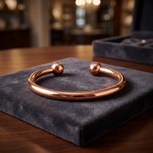 Versatile Handcrafted Copper <b>Magnetic</b> <b>Bracelet</b> With Adjustable Bangle Style For Men <b>Women</b> Everyday Fashion And Gifting - Product Image 1