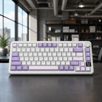 Clavier mécanique Attack Shark X85PRO Tri-mode 75% Gasket avec écran TFT et bouton