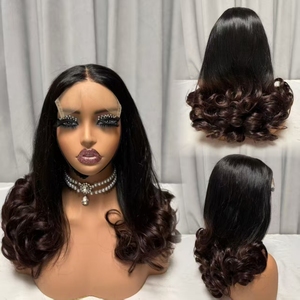 Letsfly Promotion 132$ Glueless <b>Wigs</b> 5x5 Lace Closure 20inch 320gram Loose Bouncy 11A Virgin Hair 100% Human Hair <b>Wigs</b> Wholesale - Product Image 1
