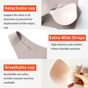 Reggiseno Senza Ferretto Ultra Confortevole con Logo Personalizzato, Taglie M-4XL Plus Size, Senza Cuciture, Vestibilità Sicura per Seni Più Grandi, Vendita all'Ingrosso - Product Image 4