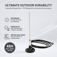 Antenne WiFi double bande 2,4 GHz 5,8 GHz en caoutchouc 3dBi 5dBi SMA Mâle pour passerelle IoT industrielle, routeur sans fil, CPE - Vente en gros