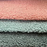 Vente Chaude Chine Vente en Gros Prêt à Expédier Tissu Flanelle Tissée Velours Uni Velours Teddy 100% Polyester