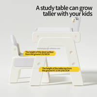 Table de dessin magnétique pour enfants avec chaises, ensemble multifonctionnel pour l'étude, la lecture et les devoirs, table pour enfants réglable en hauteur