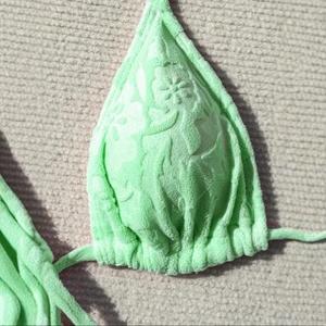 Nouveau maillot de bain sans manches avec soutien-gorge rembourré, bikini sexy de style européen et américain, ensemble deux pièces tendance pour femmes - Product Image 2