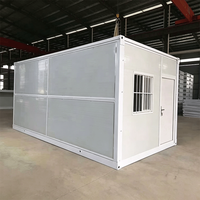 Mini-maison mobile préfabriquée pliable et empilable, prête à l'emploi, 1 chambre, transportable, petite maison pliable préfabriquée