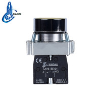 Interrupteurs à bouton-poussoir de puissance LAY5-BA55 IP65 220V 2NO à réinitialisation automatique, tête plate compacte XB2 22mm, 10A NC/NO