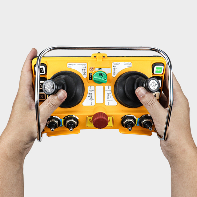Telecrane Industrial Radio Control Transmitter and Receiver F24-60 Customized Joystick Hydraulic Crane Remote Control