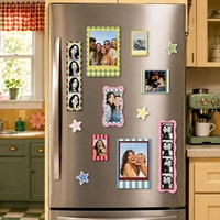 Bingkai Foto Magnetik Kustom Gaya Instagram Bingkai Foto Magnetik Personalisasi Strip Foto Magnet Kulkas