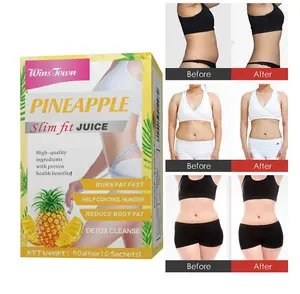 Slim fruit juice powder diet herbs supplement flat tummy Detox Weight loss pineapple slimming juice