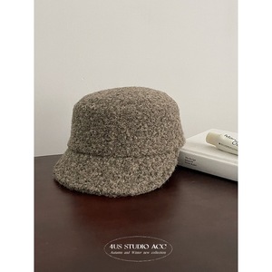 <b>Wool</b> Bucket Hat Unisex Felt Winter Windproof European Style Adult Gray Black <b>Brown</b> Mocha - Product Image 4