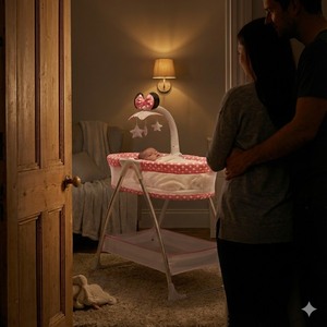 Berceau pour bébé à prix de gros avec tissu hypoallergénique, berceau pour bébé sur roulettes - Product Image 3